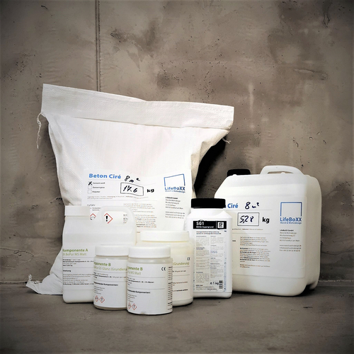 Komplettset Beton Ciré 8 qm